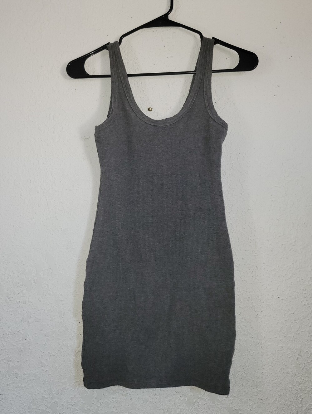 Fashion Nova Gray Sleeveless Tank Mini Dress